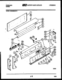 BACKGUARD Diagram and Parts List for REGS38BKL0  Frigidaire Range