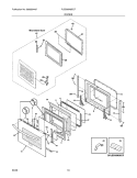 DOORS Diagram and Parts List for PLEB30M9ECF  Frigidaire Microwave Oven Combo