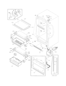 Part Location Diagram of 297436400 Frigidaire BRACKET-FAN MOTOR
