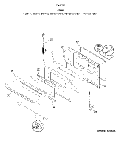 Door Diagram and Parts List for 79092552810  Kenmore Range