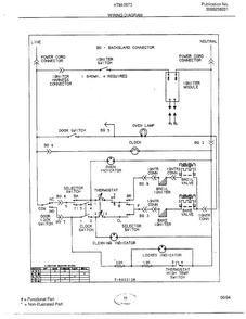 Wiring Diagram Diagram and Parts List for 2873  Frigidaire Range