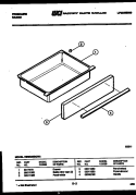 DRAWER PARTS Diagram and Parts List for REGS36BCL3  Frigidaire Range