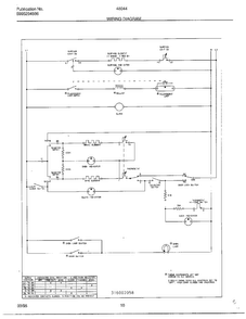 Wiring Diagram Diagram and Parts List for 48044  Frigidaire Range