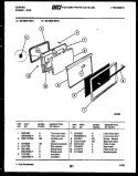 DOOR PARTS Diagram and Parts List for 30-3859-00-01  Tappan Range