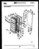 DOOR PARTS Diagram and Parts List for FV19M8WWFD  Gibson Freezer