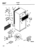SYSTEM Diagram and Parts List for FRT16ICRHD0  Frigidaire Refrigerator