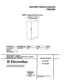 COVER Diagram and Parts List for FFU21K2CW1  Frigidaire Freezer