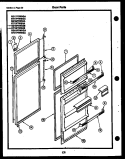 DOOR PARTS Diagram and Parts List for RD19F7WS3B  Gibson Refrigerator