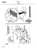 SYSTEM Diagram and Parts List for MFU16F3BW3  Frigidaire Freezer