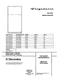 COVER Diagram and Parts List for FRT21KD3AT4  Frigidaire Refrigerator