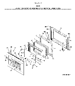 Door Diagram and Parts List for 7903260331A  Kenmore Range