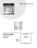 COVER Diagram and Parts List for FEB27S5DCB  Frigidaire Wall Oven