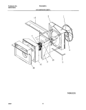 AIR HANDLING PARTS Diagram and Parts List for FAS153K1A1  Frigidaire Air Conditioner