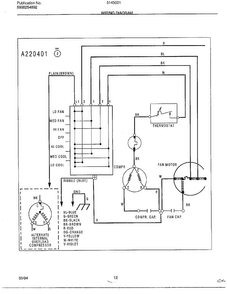 Wiring Diagram Diagram and Parts List for 5145001B  Frigidaire Air Conditioner