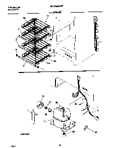 System Diagram and Parts List for GFU14M3GW1  Gibson Freezer