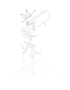 Burner Diagram and Parts List for EIMED55IMB2  Electrolux Dryer