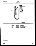 CONTROL PANEL Diagram and Parts List for 56-2272-10-02  Tappan Microwave
