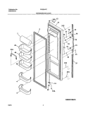 REFRIGERATOR DOOR Diagram and Parts List for FRS23H7CQ1  Frigidaire Refrigerator