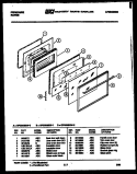 Part Location Diagram of 3131759 Frigidaire LINER OVEN DOOR S/C