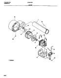 MOTOR Diagram and Parts List for FDG747RBS1  Frigidaire Dryer