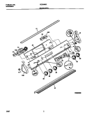 BACKGUARD Diagram and Parts List for FED300BEBC  Frigidaire Range