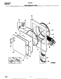 FRONT PANEL / LINT FILTER Diagram and Parts List for F32C336CS1  Frigidaire Dryer