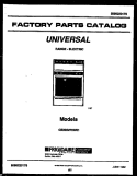 COVER Diagram and Parts List for CE303VP2H01  Frigidaire Range