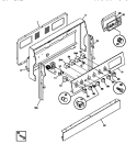 BACKGUARD Diagram and Parts List for TEF354BCWA  Tappan Range