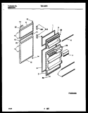 DOOR PARTS Diagram and Parts List for TSK150HN3D  Kelvinator Refrigerator