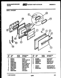DOOR PARTS Diagram and Parts List for KB152LM2  Frigidaire Wall Oven