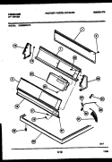 CONSOLE AND CONTROL PARTS Diagram and Parts List for DG8800PW2  Frigidaire Dryer