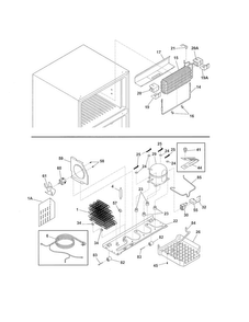 System Diagram and Parts List for LFHT1817LW9  Frigidaire Refrigerator