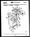 CABINET PARTS Diagram and Parts List for TPK160EN2D  Kelvinator Refrigerator