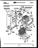 CABINET PARTS Diagram and Parts List for 95-1587-45-04  Tappan Refrigerator