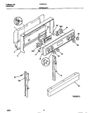BACKGUARD Diagram and Parts List for FEF367CASE  Frigidaire Range