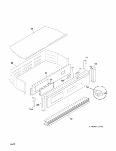 Part Location Diagram of 5304503390 Frigidaire PANEL ASSEMBLY