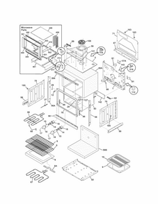 Lower Oven Diagram and Parts List for 79048852901  Kenmore Microwave