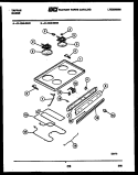 COOKTOP AND BROILER PARTS Diagram and Parts List for 31-1049-23-01  Tappan Range
