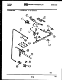 BURNER, MANIFOLD AND GAS CONTROL Diagram and Parts List for 30-2239-00-03  Tappan Range