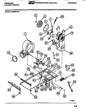 DRYER - MOTOR, BLOWER, BELT Diagram and Parts List for LCE462LL2  Frigidaire Washer