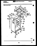 CABINET PARTS Diagram and Parts List for GTL175HH0  Frigidaire Refrigerator