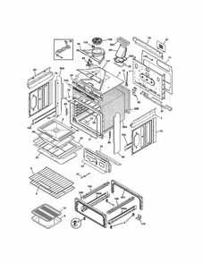 Part Location Diagram of 807880407 Frigidaire SERVICE DATA SHEET