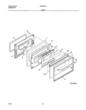 DOOR Diagram and Parts List for TGF365CHSF  Tappan Range