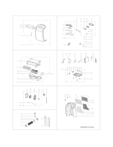 Recommended Spare Parts Diagram and Parts List for CRA073PU112  Frigidaire Air Conditioner