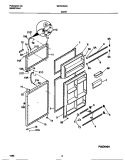 DOOR Diagram and Parts List for WRT21NRCW1  Frigidaire Refrigerator