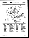 SPLASHER CONTROL Diagram and Parts List for REG638BNL2  Frigidaire Range
