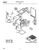 BODY Diagram and Parts List for FGF335CFSA  Frigidaire Range