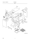 BODY Diagram and Parts List for CWEF355ES1  Westinghouse Range