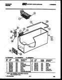 CABINET PARTS Diagram and Parts List for CFS16DW2  Frigidaire Freezer