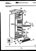 CABINET PARTS Diagram and Parts List for FCDF135E2  Frigidaire Refrigerator